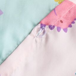 OHS Dino Duvet Cover Bedding Set Reversible Pillowcase Kids Quilt in Pink - Size: Single - thumbnail 5
