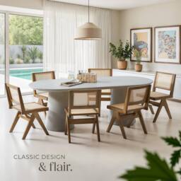 tectake Accent Chair Lizzy Set Of 2 - Light Oak - Size: 2 Pack - thumbnail 8