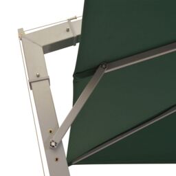 Berkfield Home Hanging Parasol 300x300 cm Green Aluminium Pole - thumbnail 5