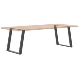 Berkfield Home Modern vidXL Dining Table Legs U-Shaped 2 pcs Anthracite 70x(72-7 in Dark Grey - thumbnail 8