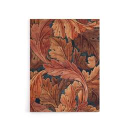 "Artery8 Acanthus Leaves Pattern Canvas Wall Art Print William Morris in Brown - Size: W24"" x H32""" - thumbnail 1