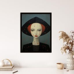 Wee Blue Coo Wall Art Print Don't Rain On My Parade Red Haired Woman Living Room Framed in Black - Size: A4 - thumbnail 4