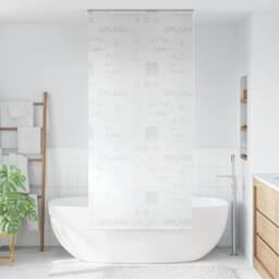 Berkfield Home Shower Roller Blind 120x240 cm Splash in Grey - thumbnail 2