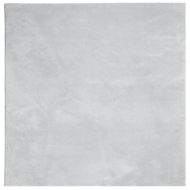 Berkfield Home Rug HUARTE Short Pile Soft & Washable Grey 240x240 cm - Size: Medium - image 1