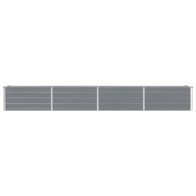 Berkfield Home Garden Raised Bed Galvanised Steel 320x40x45 cm Grey - Size: 320 x 40 x 45 cm - image 1