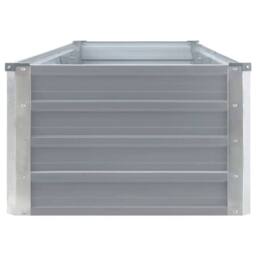 Berkfield Home Garden Raised Bed Galvanised Steel 320x40x45 cm Grey - Size: 320 x 40 x 45 cm - thumbnail 4