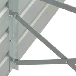Berkfield Home Garden Raised Bed Galvanised Steel 320x40x45 cm Grey - Size: 320 x 40 x 45 cm - thumbnail 5