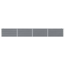 Berkfield Home Garden Raised Bed Galvanised Steel 320x40x45 cm Grey - Size: 320 x 40 x 45 cm