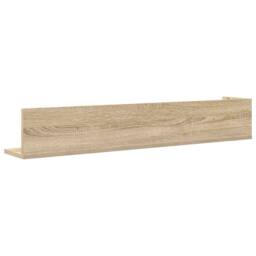 Berkfield Home Wall Shelves 2 pcs Sonoma Oak 100x16.5x16.5 cm Engineered Wood in Light Brown - thumbnail 7