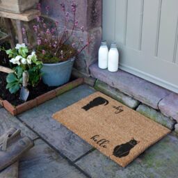 Artsy Mats Hello Bye Cats Doormat (60 x 40cm) in Brown - Size: 40 cm x 60 cm - thumbnail 3