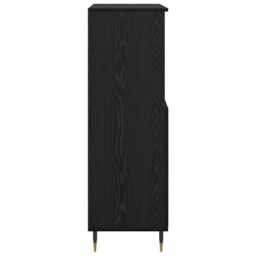 Berkfield Home Highboard with Shelf with Storage with Door Black Engineered wood - thumbnail 7