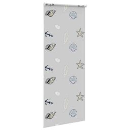 Berkfield Home Shower Roller Blind 90x240 cm Fabric Width 86 cm in Grey - thumbnail 4