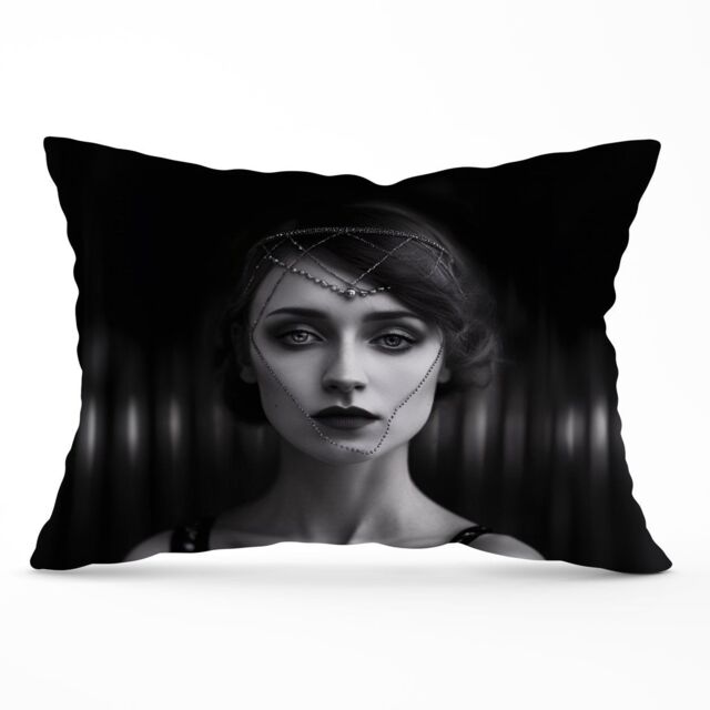 Warren Reed - Designer Edwardian Ballerina Cushions in Black - Size: 60 cm x 60 cm - image 1
