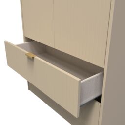 Ready Assembled 2 U Bexley 2 Door 2 Drawer Wardrobe (Ready Assembled) in Light Brown - thumbnail 6