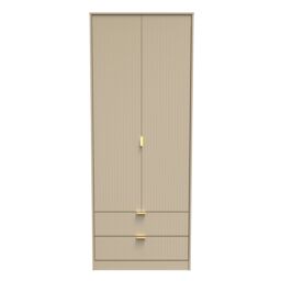 Ready Assembled 2 U Bexley 2 Door 2 Drawer Wardrobe (Ready Assembled) in Light Brown