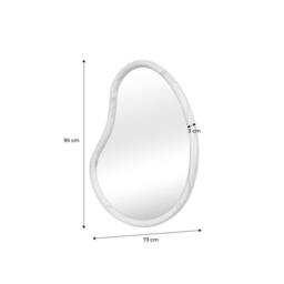 sweeek 95cm wooden mirror in Dark Brown - Size: 100 cm - thumbnail 4
