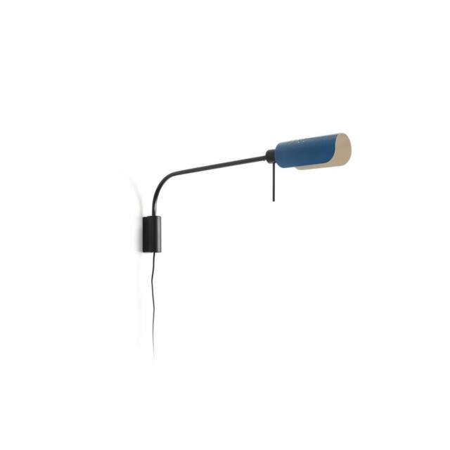 Netlighting Martinica XL Reading Wall Light Black Blue 1x E27 - image 1