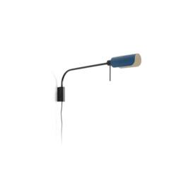 Netlighting Martinica XL Reading Wall Light Black Blue 1x E27 - thumbnail 1