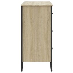 Berkfield Home Chest of Drawers Sonoma Oak 91x35.5x74.5 cm Engineered wood in Brown - thumbnail 5
