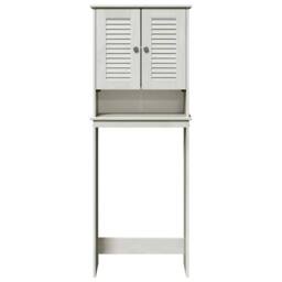 Berkfield Home Toilet Cabinet White 60 x 27 x 161 cm Solid pine wood - thumbnail 6