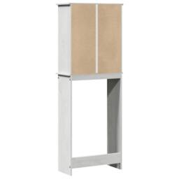 Berkfield Home Toilet Cabinet White 60 x 27 x 161 cm Solid pine wood - thumbnail 8