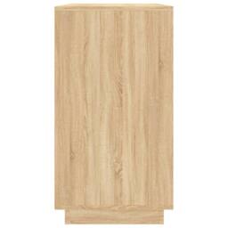 Berkfield Home Sideboard Sonoma Oak 80x34x75 cm Engineered Wood in Light Brown - Size: 80 x 34 x 75 cm - thumbnail 6