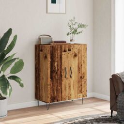 Berkfield Home Sideboard Old Wood 69.5x34x90 cm Engineered Wood in Brown - thumbnail 3