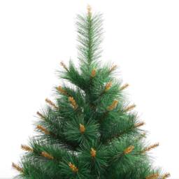 Berkfield Home Beautiful Artificial Hinged Christmas Tree with Stand 180 cm in Green - thumbnail 4