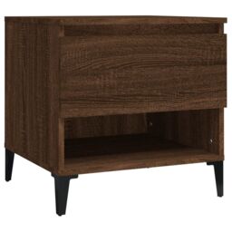 Berkfield Home Side Tables 2 pcs Brown Oak 50x46x50 cm Engineered Wood - Size: 50 x 46 x 50 cm - thumbnail 6
