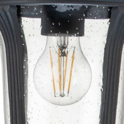 Netlighting Chicago Outdoor Pendant Ceiling Light Textured Black IP44 - thumbnail 3