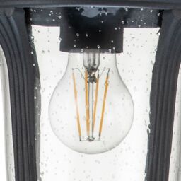 Netlighting Chicago Outdoor Pendant Ceiling Light Textured Black IP44 - thumbnail 4