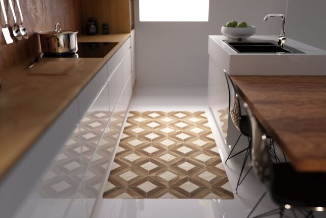 Artsy Mats Parquet Style Vinyl Floor Mat 72x100cm - Size: Medium - image 1