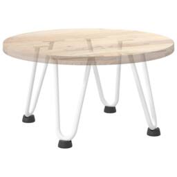 Berkfield Home Hairpin Table Legs 4 pcs White 20 cm Solid Steel - thumbnail 8