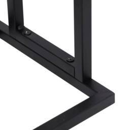 Berkfield Home Decorative Freestanding Towel Rack Black 48x24x78.5 cm Iron - thumbnail 6
