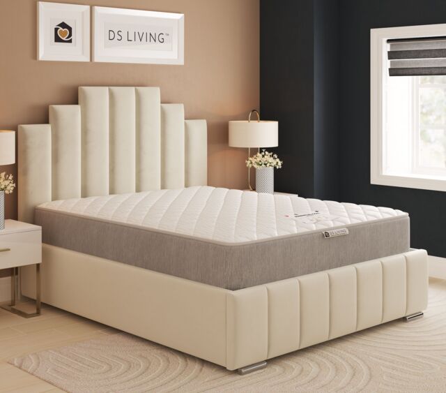 DS Living EasyRest Medium Soft Spring Essentials Mattress in Grey - Size: Double - image 1