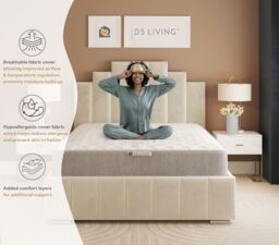 DS Living EasyRest Medium Soft Spring Essentials Mattress in Grey - Size: Double - thumbnail 7