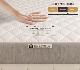 DS Living EasyRest Medium Soft Spring Essentials Mattress in Grey - Size: Double - thumbnail 4