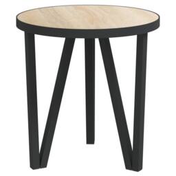 Berkfield Home Tea Table Sonoma Oak Ã˜35 cm MDF in Light Tan - thumbnail 3