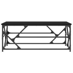 Berkfield Home Decorative Coffee Table Black 100x50x40 cm Engineered Wood - Size: 100 x 50 x 40 cm - thumbnail 4