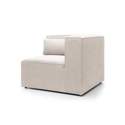 Abakus Direct Doris Corner Unit in White Cord Chenille - thumbnail 3