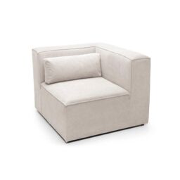 Abakus Direct Doris Corner Unit in White Cord Chenille - thumbnail 5