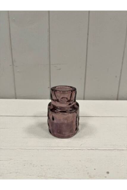 KDMD Small Amethyst Textured Candle Holder in Purple - image 1
