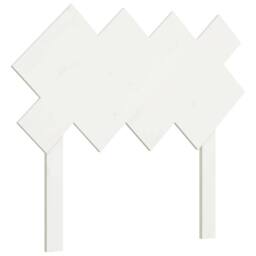 Berkfield Home Bed Headboard White 92x3x81 cm Solid Wood Pine - Size: 92 x 3 x 81 cm - thumbnail 1
