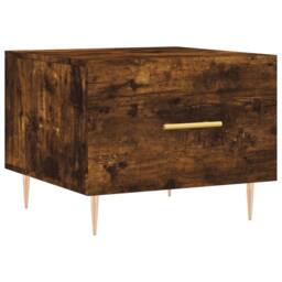 Berkfield Home Decorative Coffee Tables 2 pcs Smoked Oak 50x50x40 cm Engineered Wood in Brown - Size: 50 x 50 x 40 cm - thumbnail 5