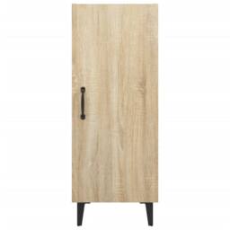 Berkfield Home Sideboard Sonoma Oak 34.5x34x90 cm Engineered Wood in Light Oak - thumbnail 6