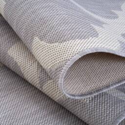 THE RUGS Outdoor Indoor Grey Ivory Geometric Trellis Rug Weather Resistant - Size: 240 cm x 340 cm - thumbnail 4