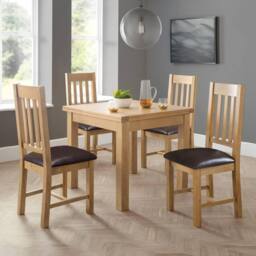 Cheshire Everleigh Premium Dining Chairs - Set of 2 in Light Oak - thumbnail 6