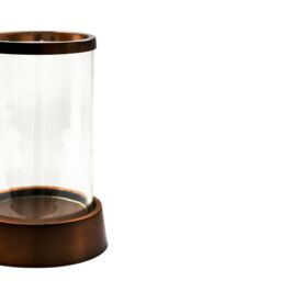 Ivyline Hampton Hurricane Lantern in Copper H40cm W24cm - thumbnail 3