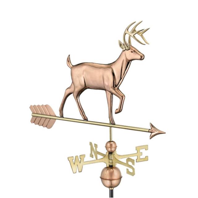 Good Directions Farmhouse Copper Buck Deer Weathervane - H104 x W84 x L44 cm - image 1