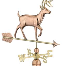 Good Directions Farmhouse Copper Buck Deer Weathervane - H104 x W84 x L44 cm - thumbnail 2